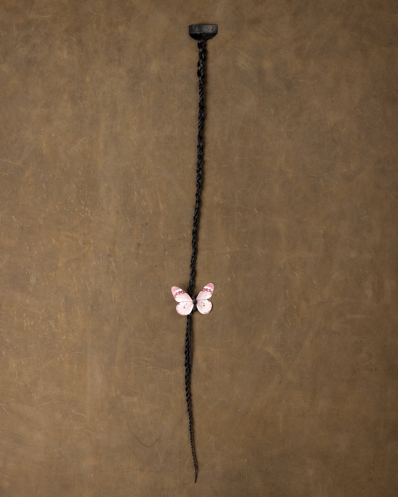 Butterfly Braid Blush Pink - Black Stone