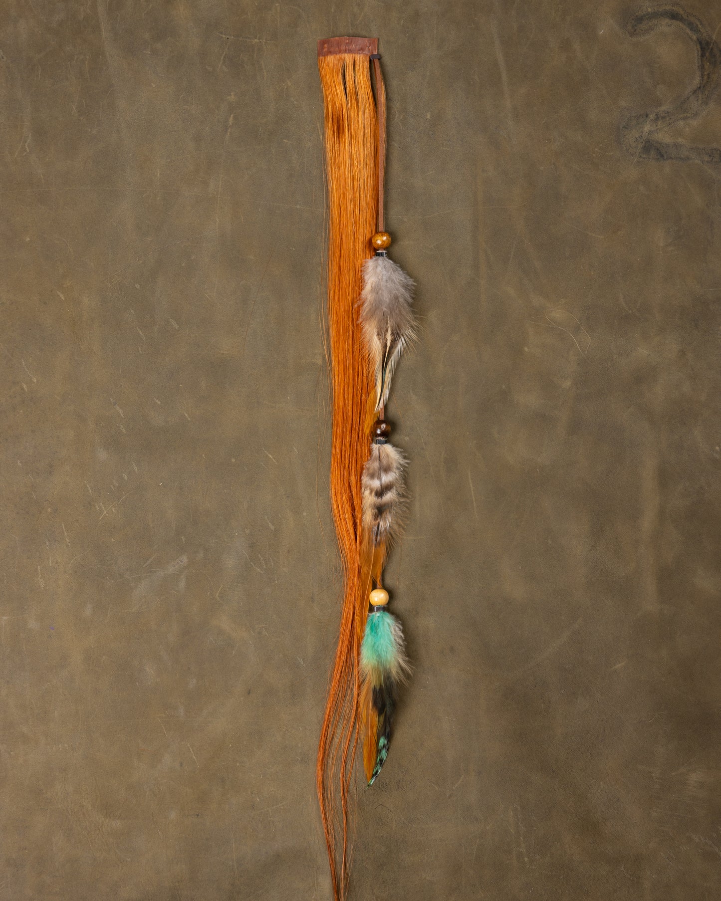 Turquoise Feather Chain - Jasper