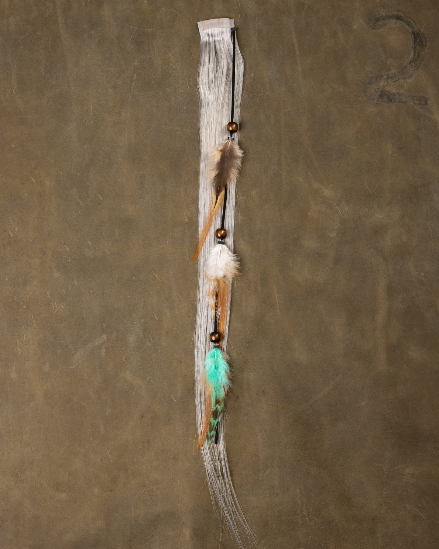 Turquoise Feather Chain - Silver