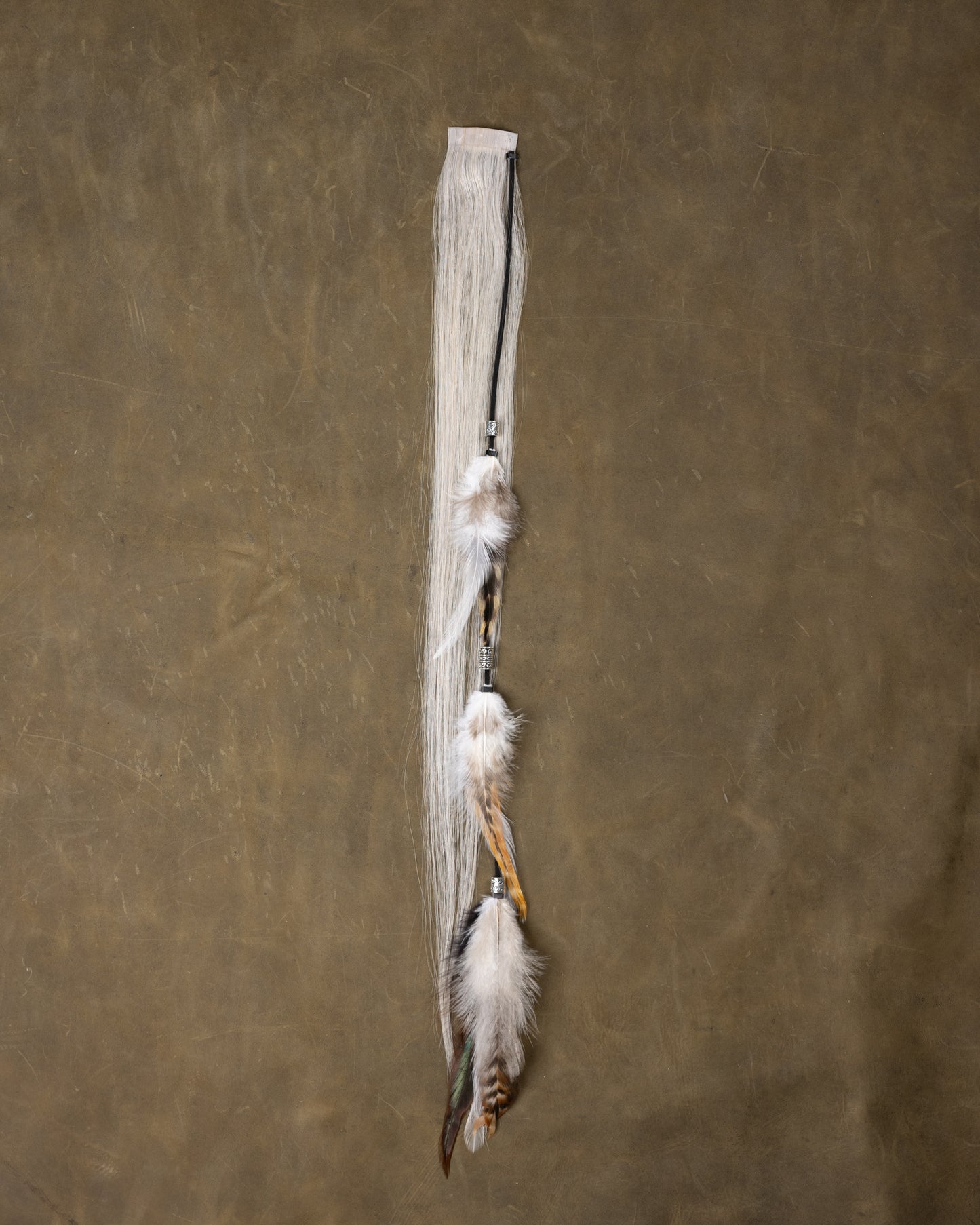 White Swan Feather Chain - Silver