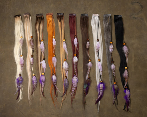 Purple Feather Chains