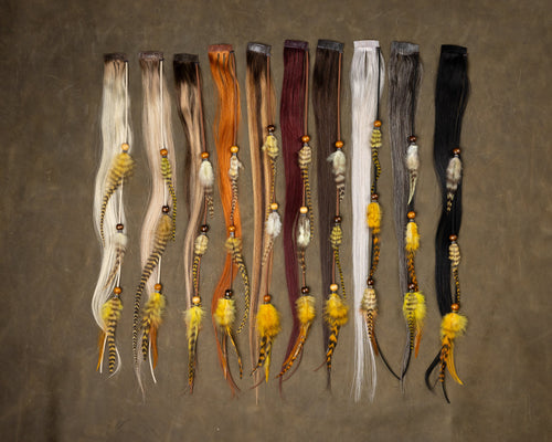 Yellow Feather Chains