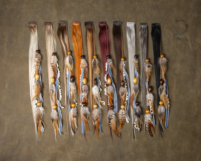 Denim & Lace Feather Chains