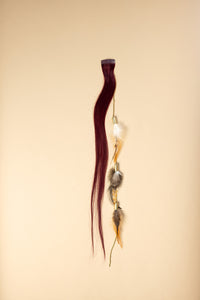 Bullet Feather Chain BURGUNDY