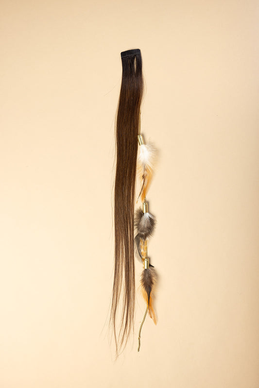 Bullet Feather Chain ROOTED LEATHER