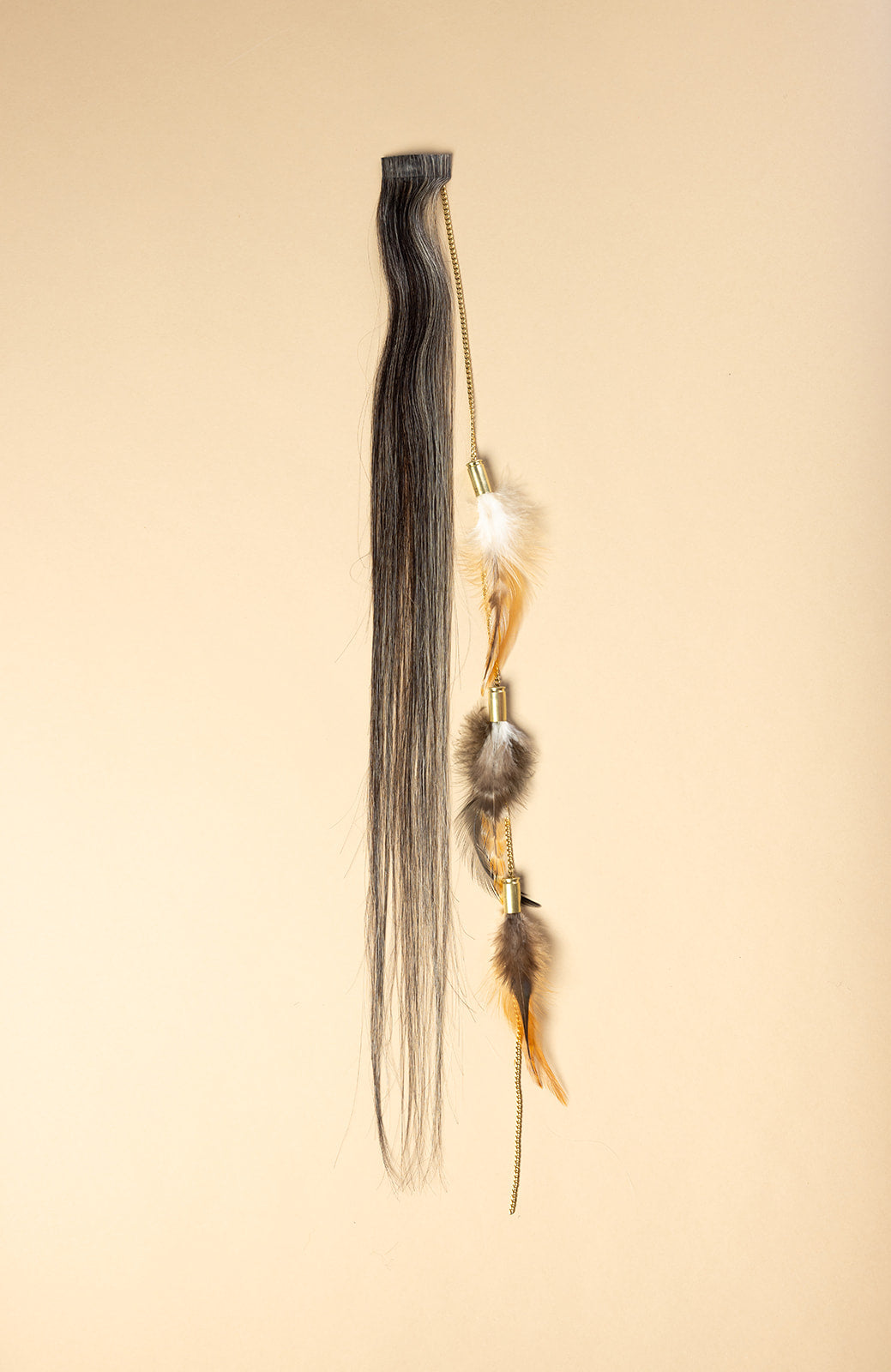 Bullet Feather Chain SALT & PEPPER