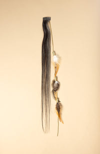 Bullet Feather Chain SALT & PEPPER