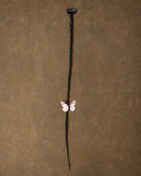 Butterfly Braid Blush Pink - Black Stone
