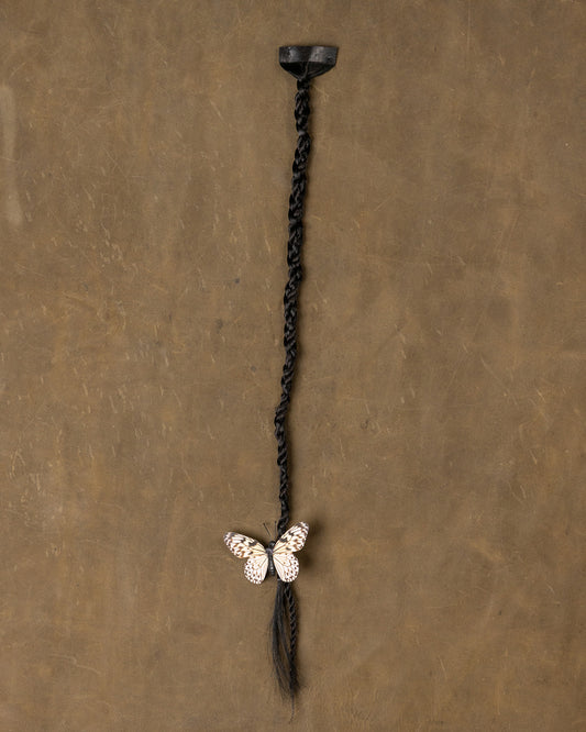 Butterfly Braid Neutral White - Black Stone