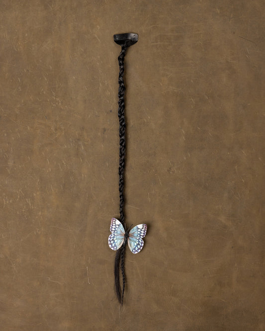 Butterfly Braid Turquoise - Black Stone