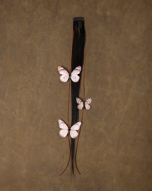 Butterfly Chain Blush Pink - Black Stone