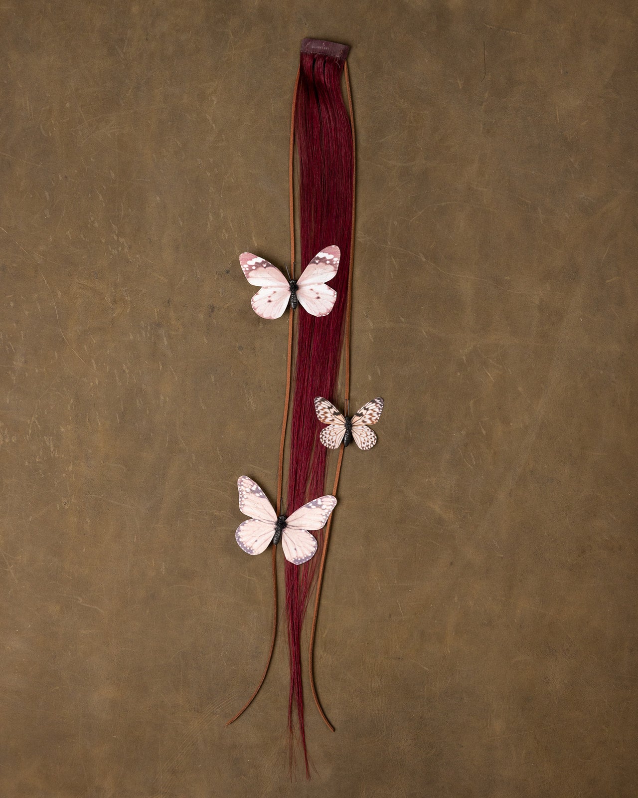 Butterfly Chain Blush Pink - Burgundy