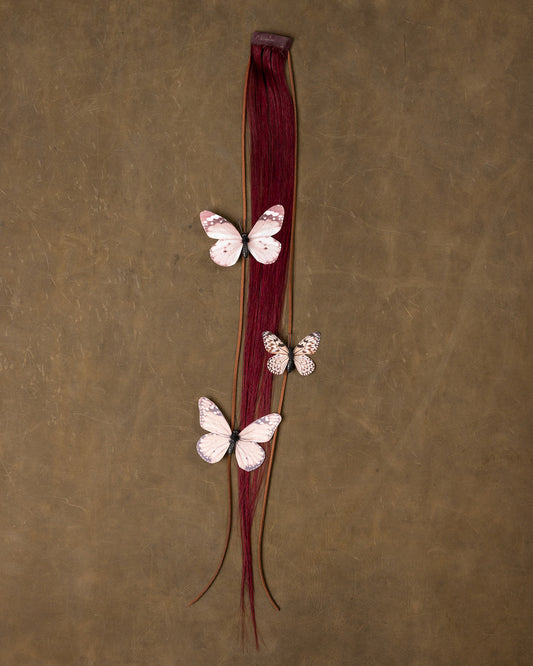 Butterfly Chain Blush Pink - Burgundy