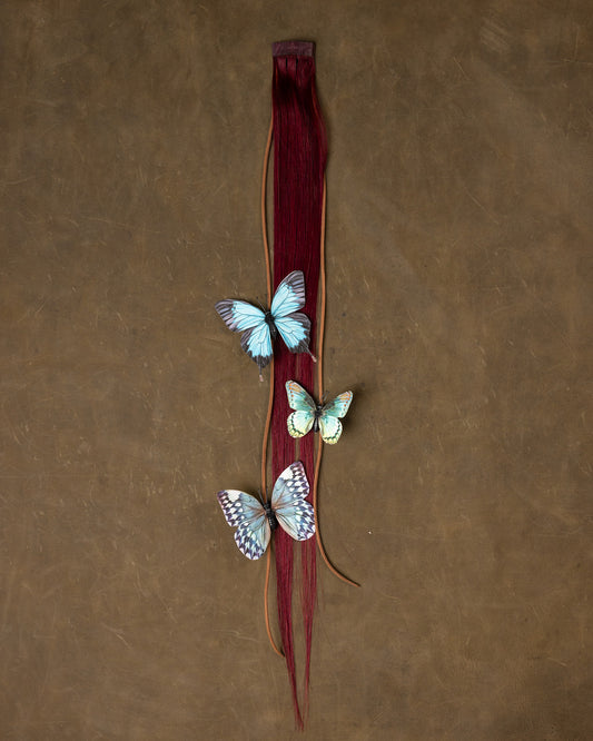 Butterfly Chain Turquoise - Burgundy