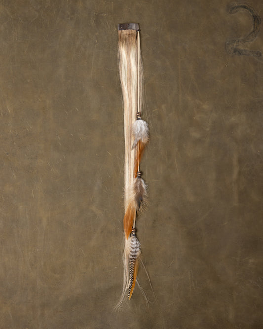 Copper Bead Feather Chain - Charolais