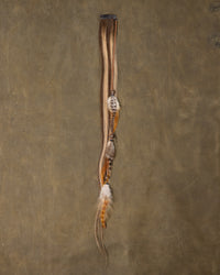 Copper Bead Feather Chain - Mica