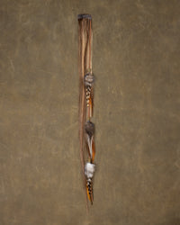 Gold Bead Feather Chain - Mica