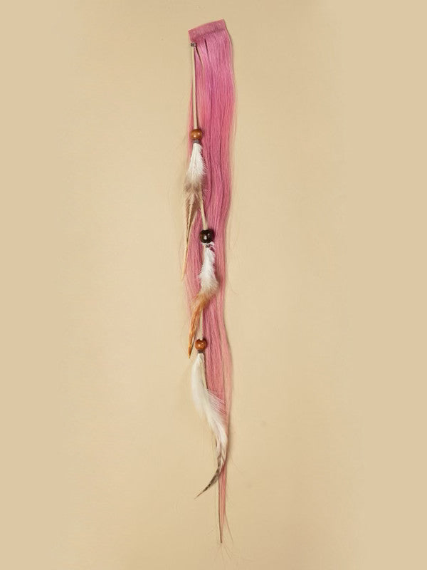 Money Piece Feather Chain PINK