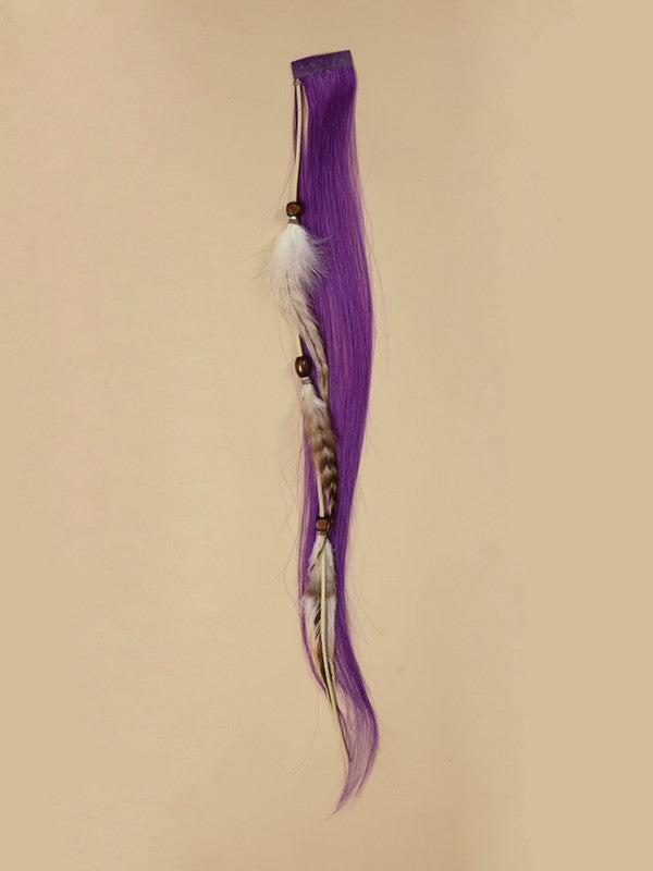 Money Piece Feather Chain - Purple