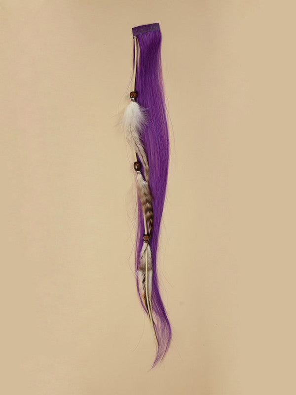 Money Piece Feather Chain PURPLE