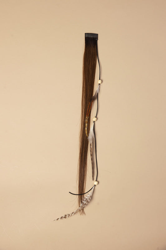 Money Piece Feather Chain ROOTED LEATHER