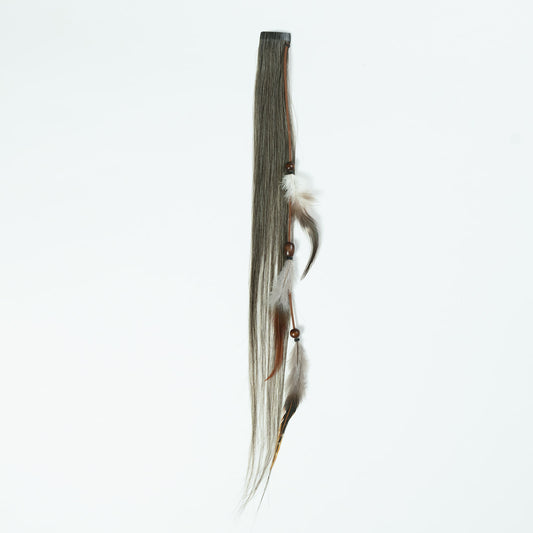 Money Piece Feather Chain SALT & PEPPER