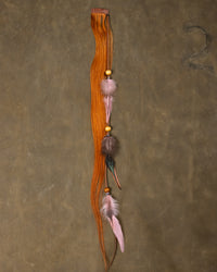 Pink Feather Chain - Jasper