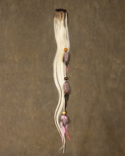 Pink Feather Chain - Rooted Ash