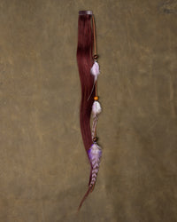 Purple Feather Chain - Burgundy