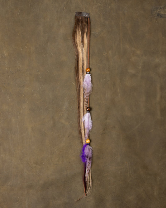 Purple Feather Chain - Mica