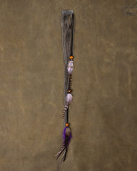 Purple Feather Chain - Salt & Pepper
