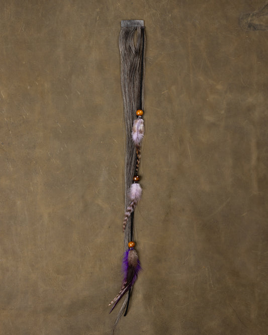 Purple Feather Chain - Salt & Pepper