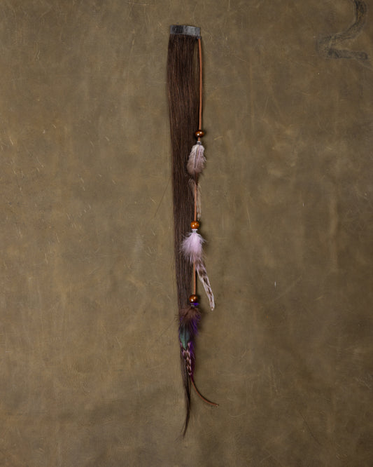 Purple Feather Chain - Smoke