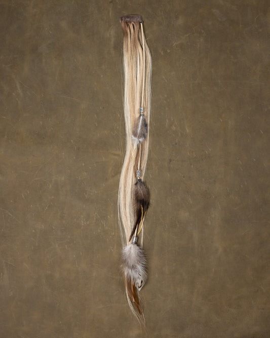 Silver Bead Feather Chain - Charolais
