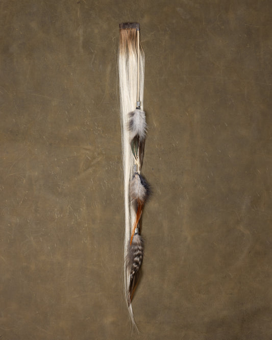 Silver Bead Feather Chain - Rooted Ash