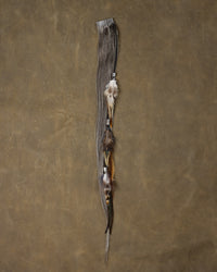 Silver Bead Feather Chain - Salt & Pepper