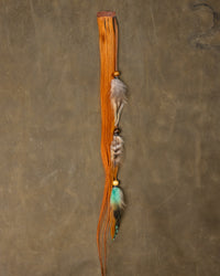 Turquoise Feather Chain - Jasper