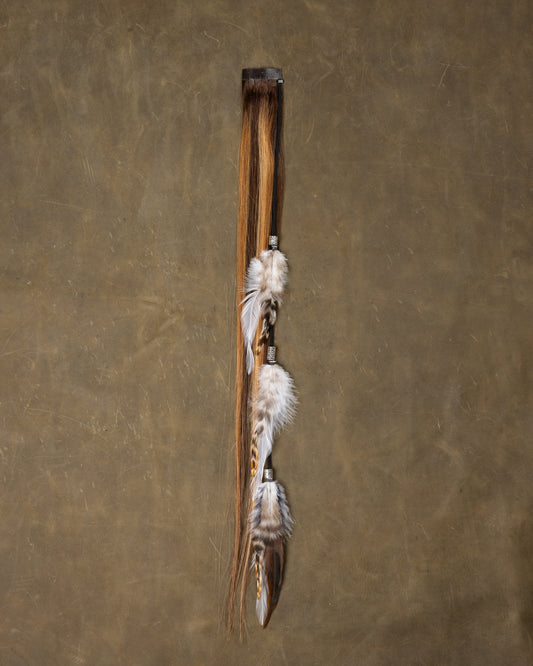 White Swan Feather Chain - Autumn