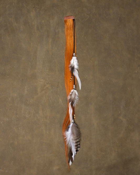 White Swan Feather Chain - Jasper