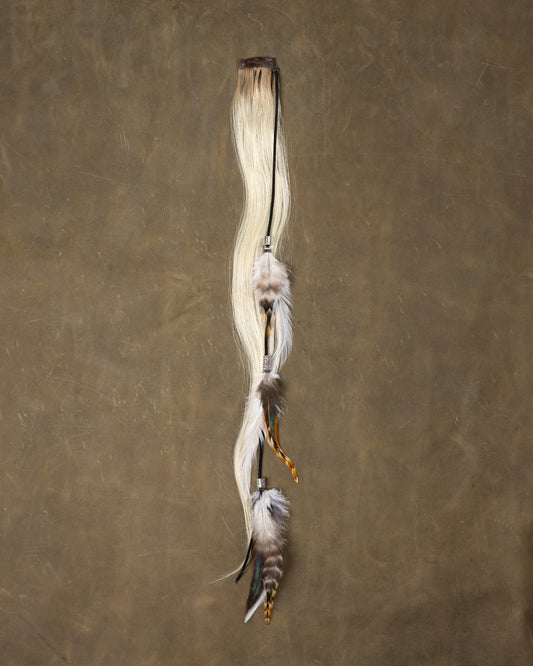 White Swan Feather Chain - Rooted Ash