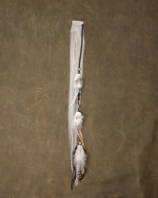 White Swan Feather Chain - Silver