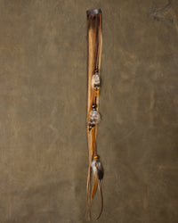 Wood Bead Feather Chain - Autumn