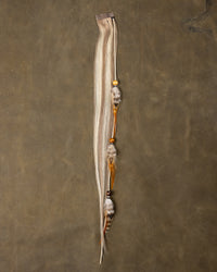 Wood Bead Feather Chain - Charolais