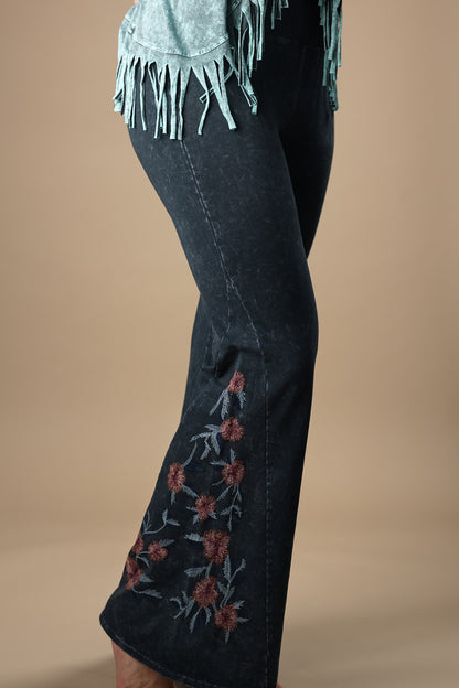 Embroidered Bell Pant